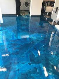 Clean office with polished floors